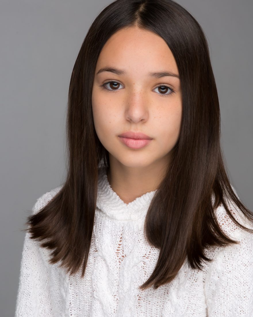 Portrait of a girl in white shirt in Fort Lauderdale